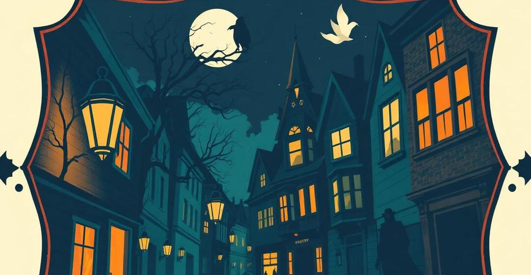 Lanterns & Lore illustrated adventure badge artwork
